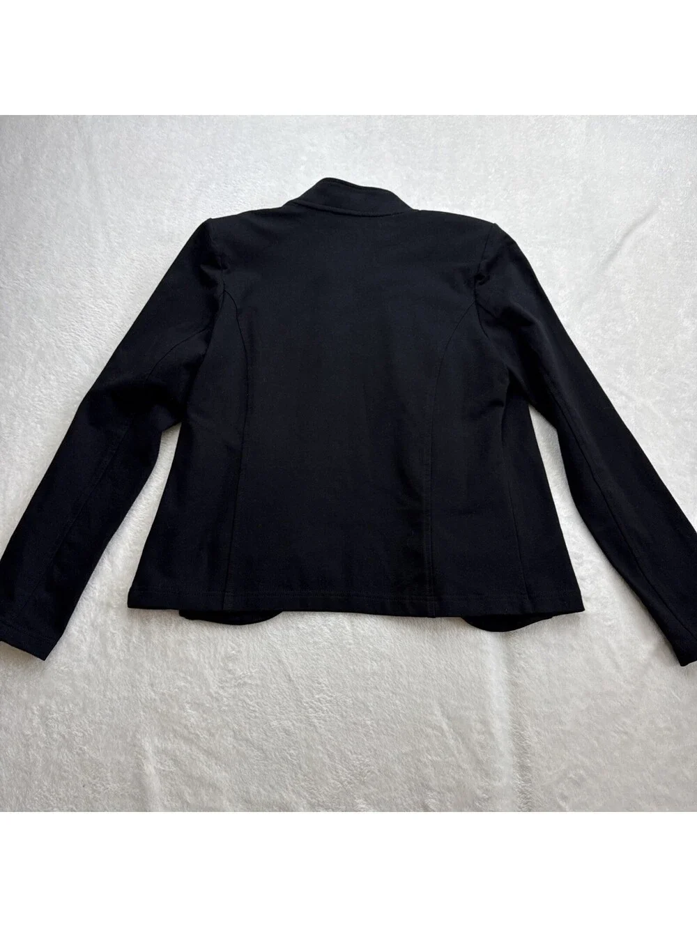 Tommy Hilfiger Jacket Womens P S Black Long Sleeve Open Front Military Band